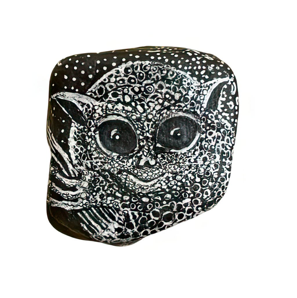 Tarsier Black and White Art Stone