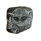 Tarsier Black and White Art Stone