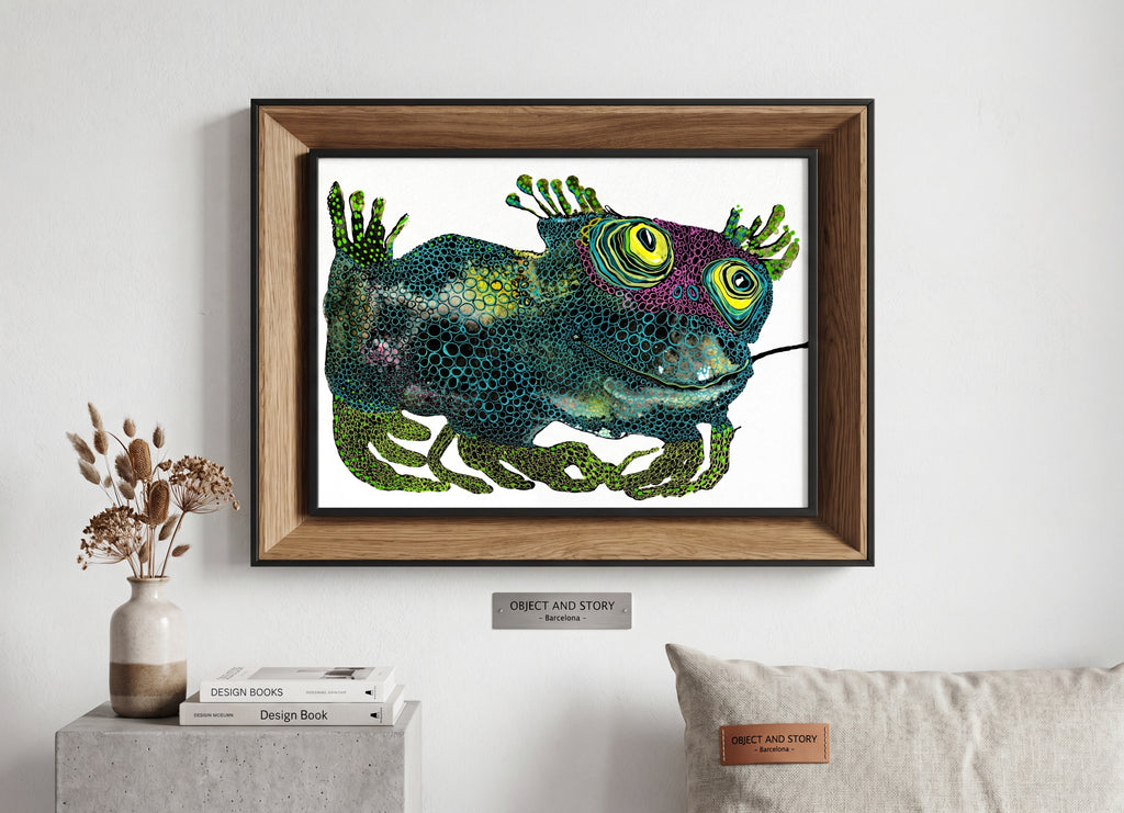 Alien Bloom Art Painting