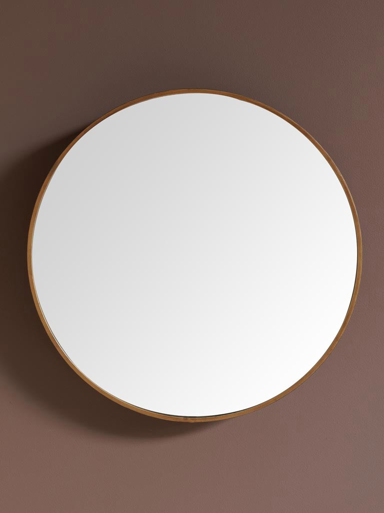 Large copper mirror