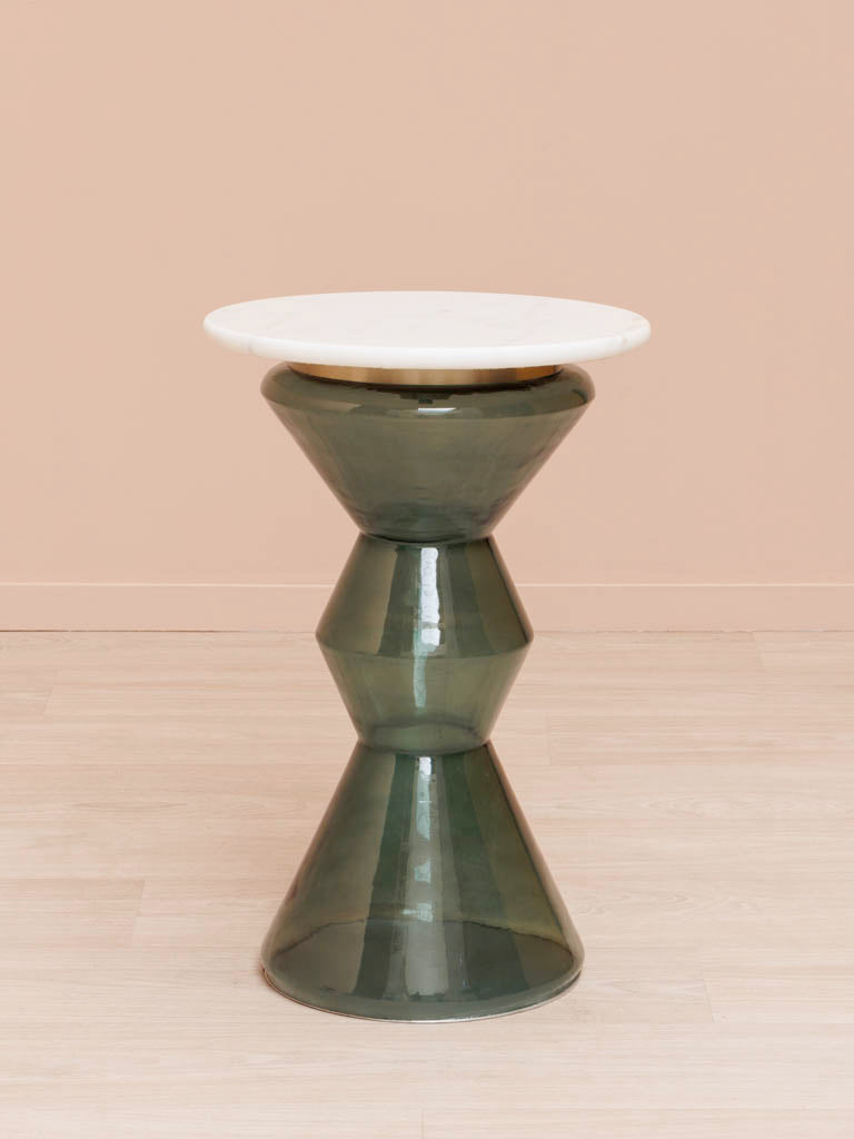 Side table smoked blue green Gaya