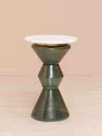 Side table smoked blue green Gaya