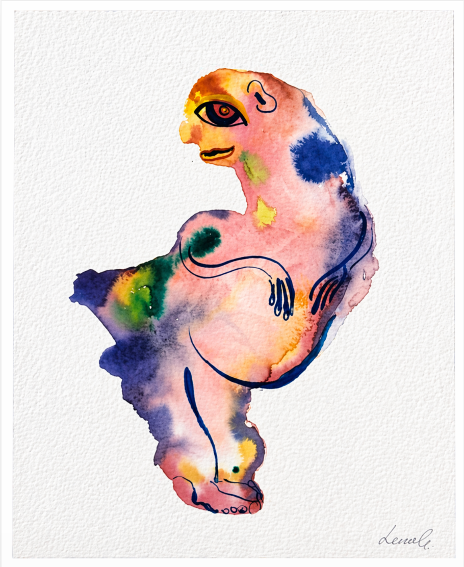 Dream in Watercolor Art Painting