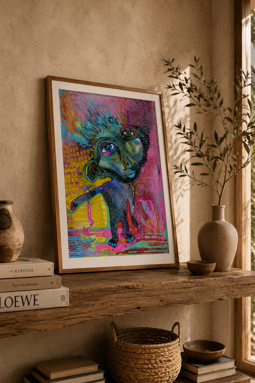 Falling Through Color Art Painting