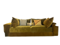 OLIVE GREEN VELVET SOFA