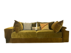 OLIVE GREEN VELVET SOFA